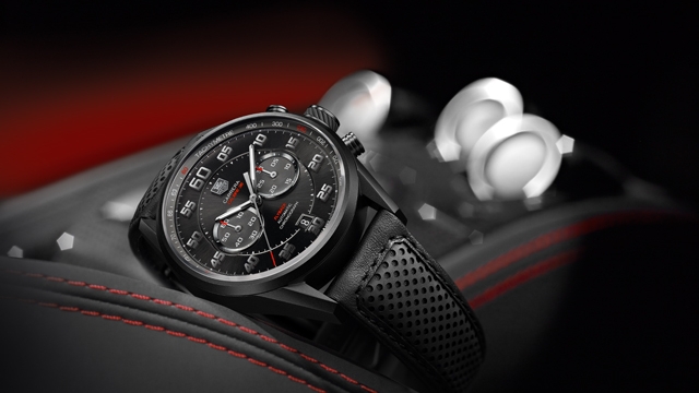 Le modèle TAG Heuer Carrera calibre 36 chronograph flyback racing.